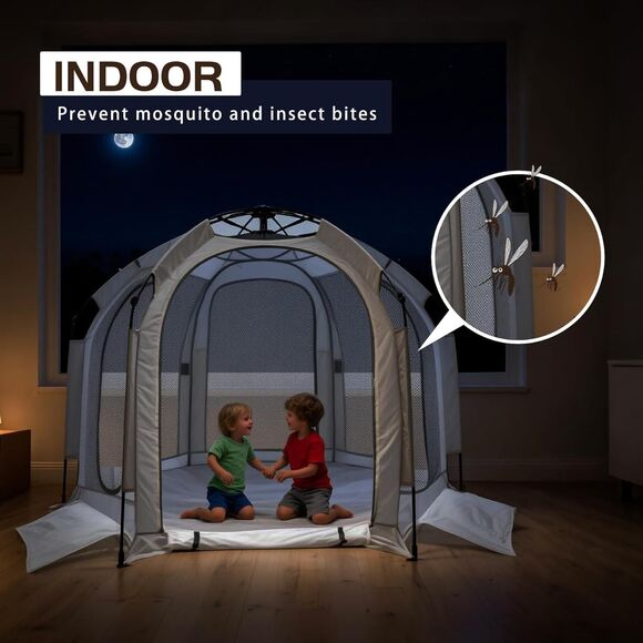 Pop-up Indoor and Outdoor Baby Playpen with Canopy 59" W x 41" H - New in Box - Picture 2 of 8